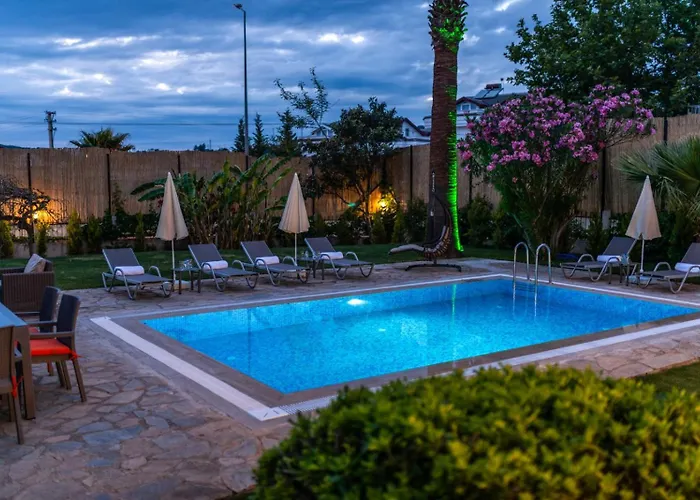 Villa Palmiye Jakuzili Bahceli Havuzlu - Ocekhomes Fethiye