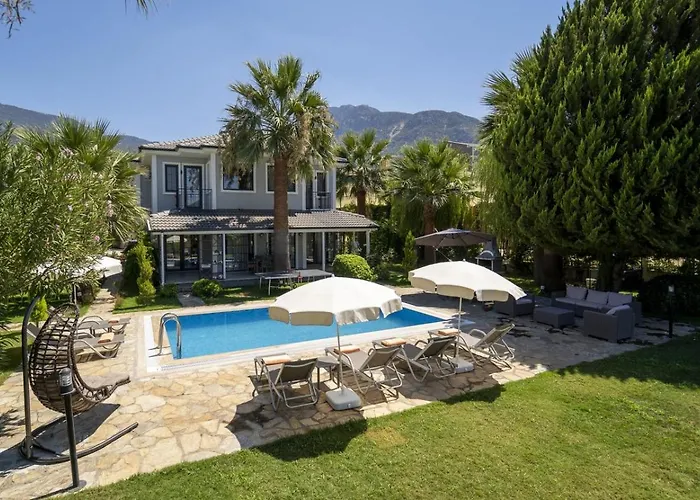 Palmiye Jakuzili Bahçeli Havuzlu - Ocekhomes Villa